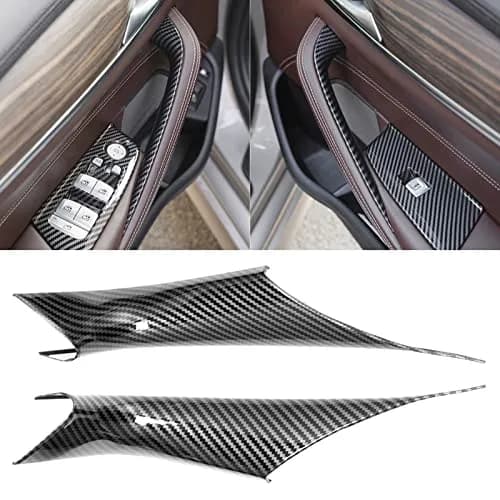 Jaronx Carbon Fiber Pattern Door Handle Covers for BMW 5 Series G30/G31/F90 M5 2017-2022 (2-Piece Set) thumbnail 1