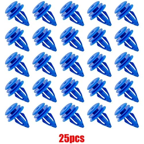 OAUTOO Blue Nylon Wheel Arch Moulding Retainer Clips (25-Pack) | Direct Fit for Land Rover Discovery, Evoque thumbnail 3