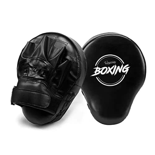 Valleycomfy Boxing Pads Curved Focus Mitts for Men Women | Leather, Shock-Absorbing Padding, Adjustable Fit thumbnail 8