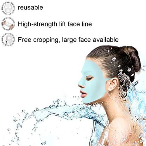 GEOOT Reusable Silicone Face Mask Holder 2 Pack (White + Pink) | Prevents Sheet Mask Evaporation thumbnail 2
