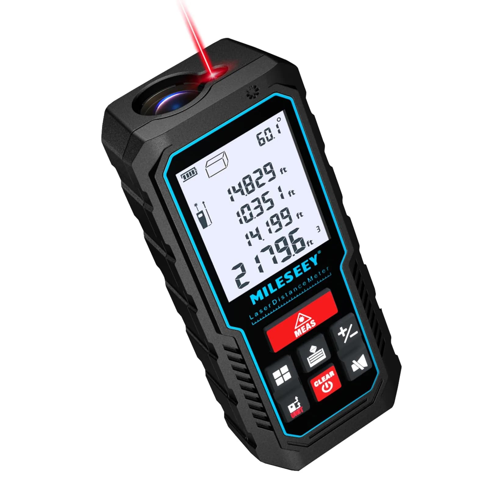 MILESEEY Laser Measure D5 120M 393ft (120m) | Accurate Angle Sensor & Volume Calculation - main product image