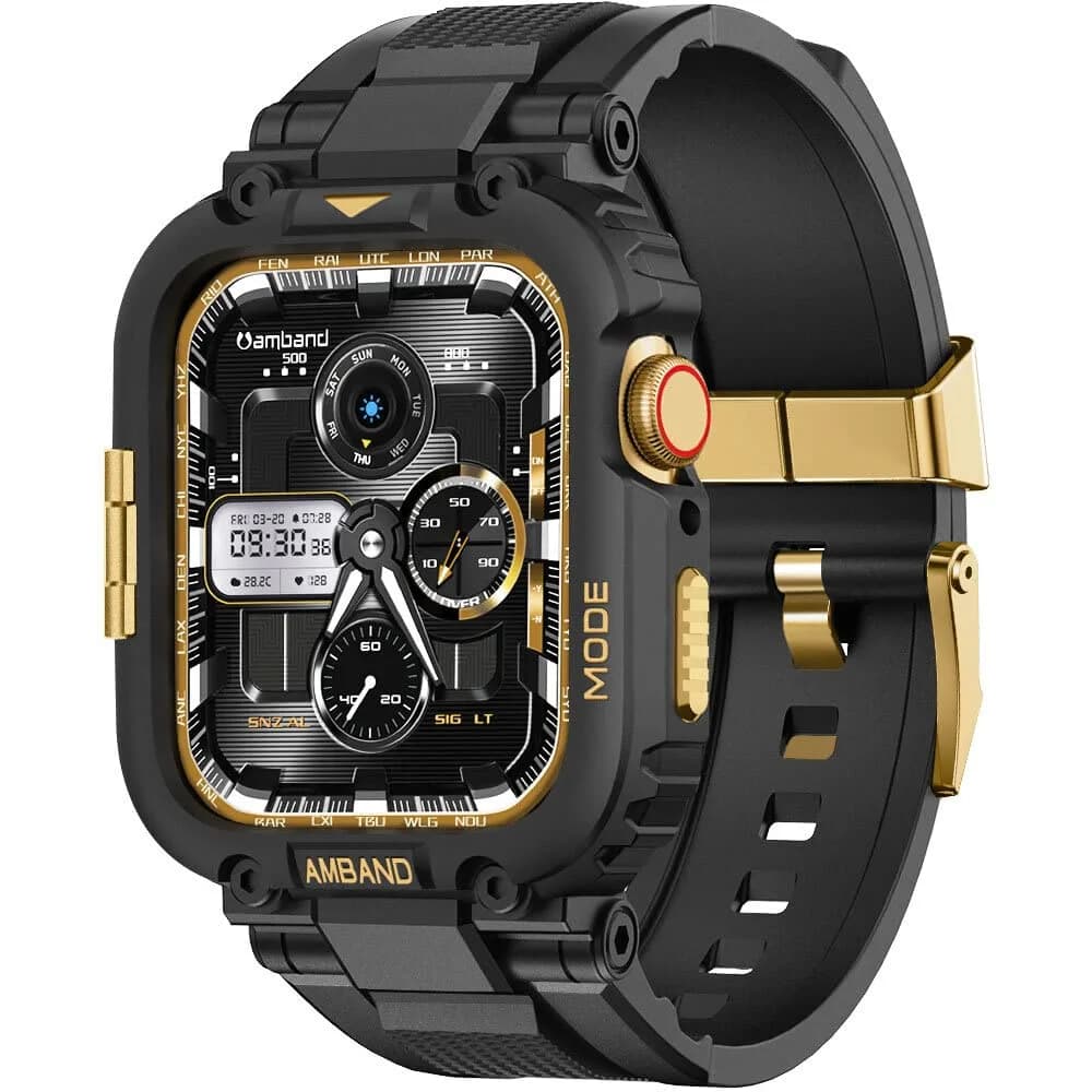 amBand Watch Band Compatible with Apple Watch Series 9/8/7 45mm & SE 44mm | Rugged Protective Cover