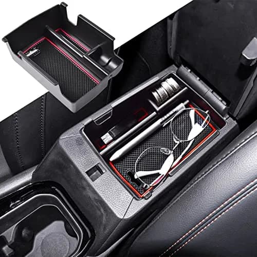 TACOBRO Red Center Console Organizer Tray for Jeep Compass 2022-2025 | Fits OEM Console thumbnail 1