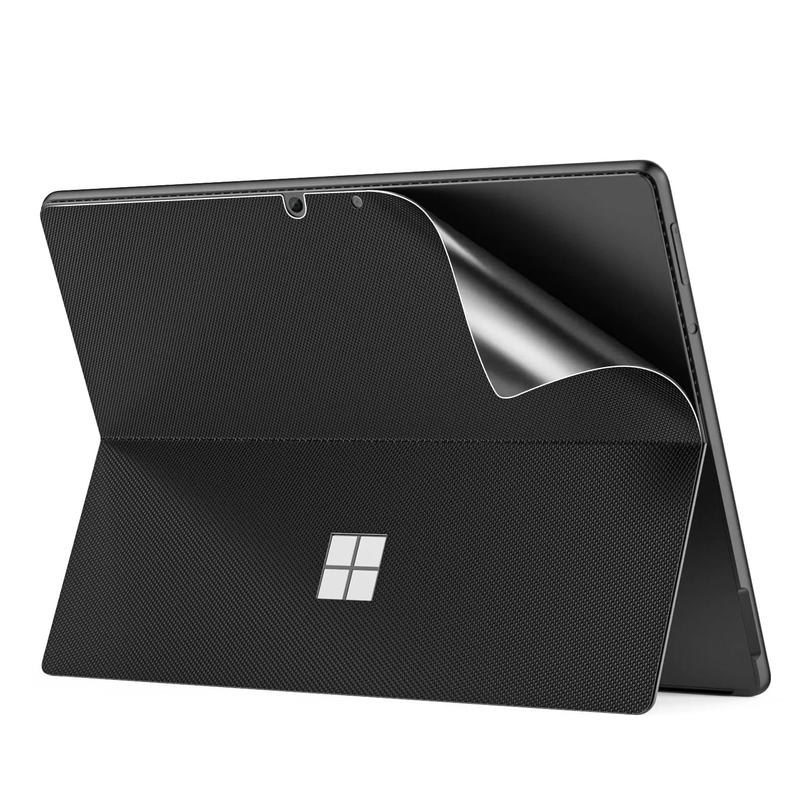 MoKo Tablet Back Skin Stick Decal for Microsoft Surface Pro 12th 2026 | Slim, Water-Resistant, Easy to Apply — Black