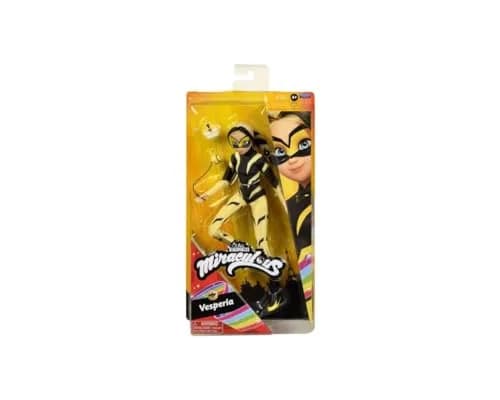 Bandai Miraculous Ladybug & Cat Noir Vesperia Doll 26cm | Articulated Zoe Superhero Figurine with Accessories thumbnail 6