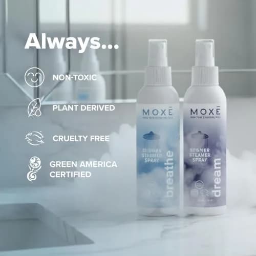 MOXE Breathe & Dream Shower Steamer 4oz | Congestion & Calm Relief, 2 Pack thumbnail 5