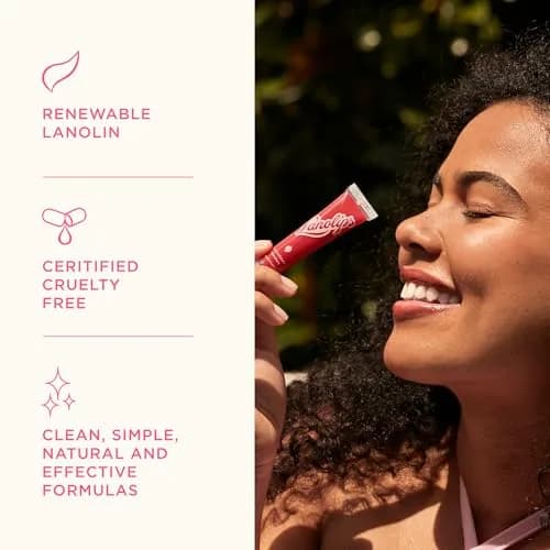 Lanolips Fruity Jellybalm - Tinted Lip Balm & Jelly Lip Gloss Watermelon 10g | Moisturizing Lanolin Lip Makeup thumbnail 7