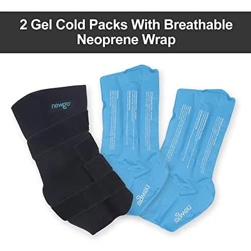 NEWGO Horse Ice Pack, 16.7"x 15" Contoured Wrap with 2 Gel Packs | Soft Neoprene Cover for Soft Tissue Relief thumbnail 8