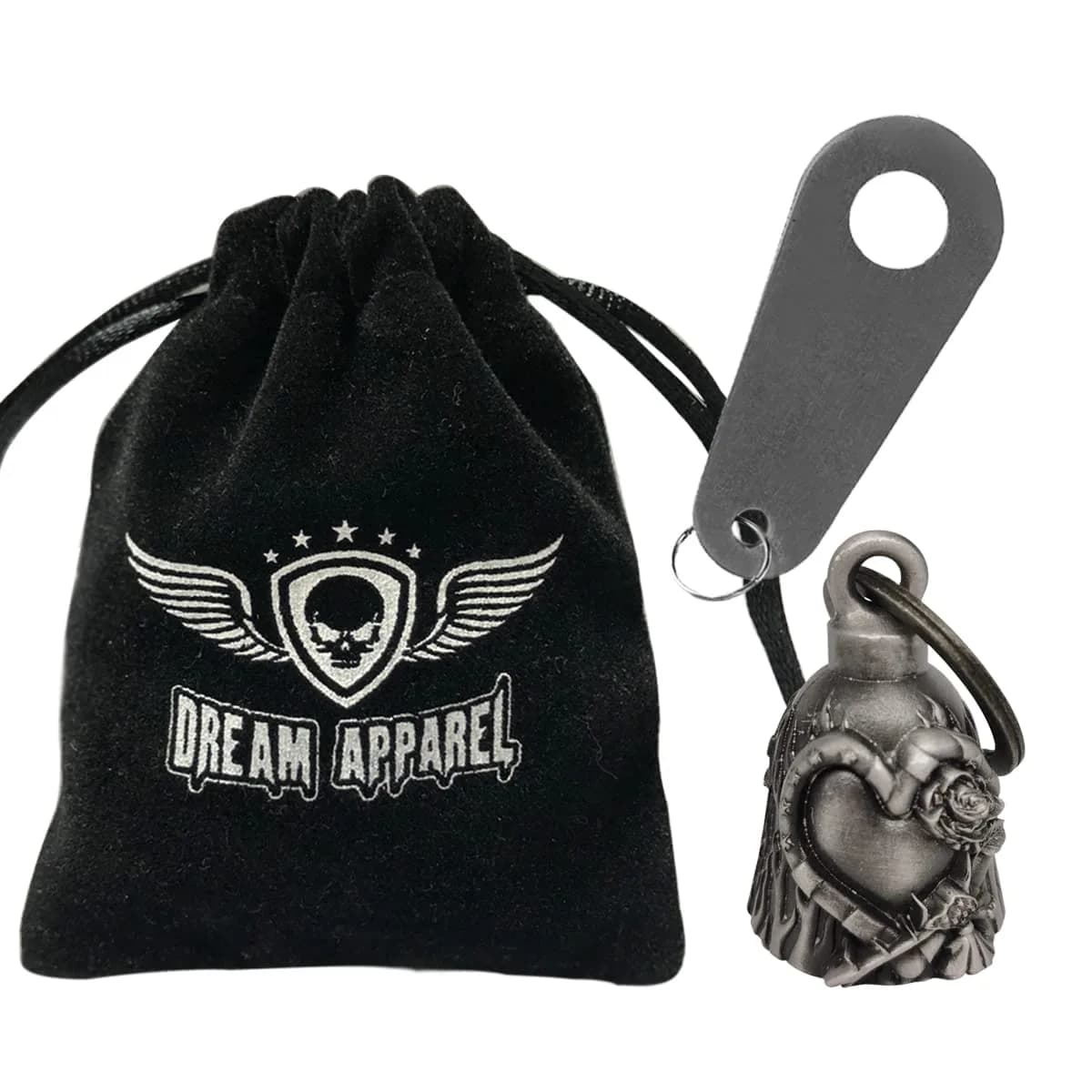 Dream Apparel Love and Rose Guardian Angel Motorcycle Bell - Ride with Protection - view 2