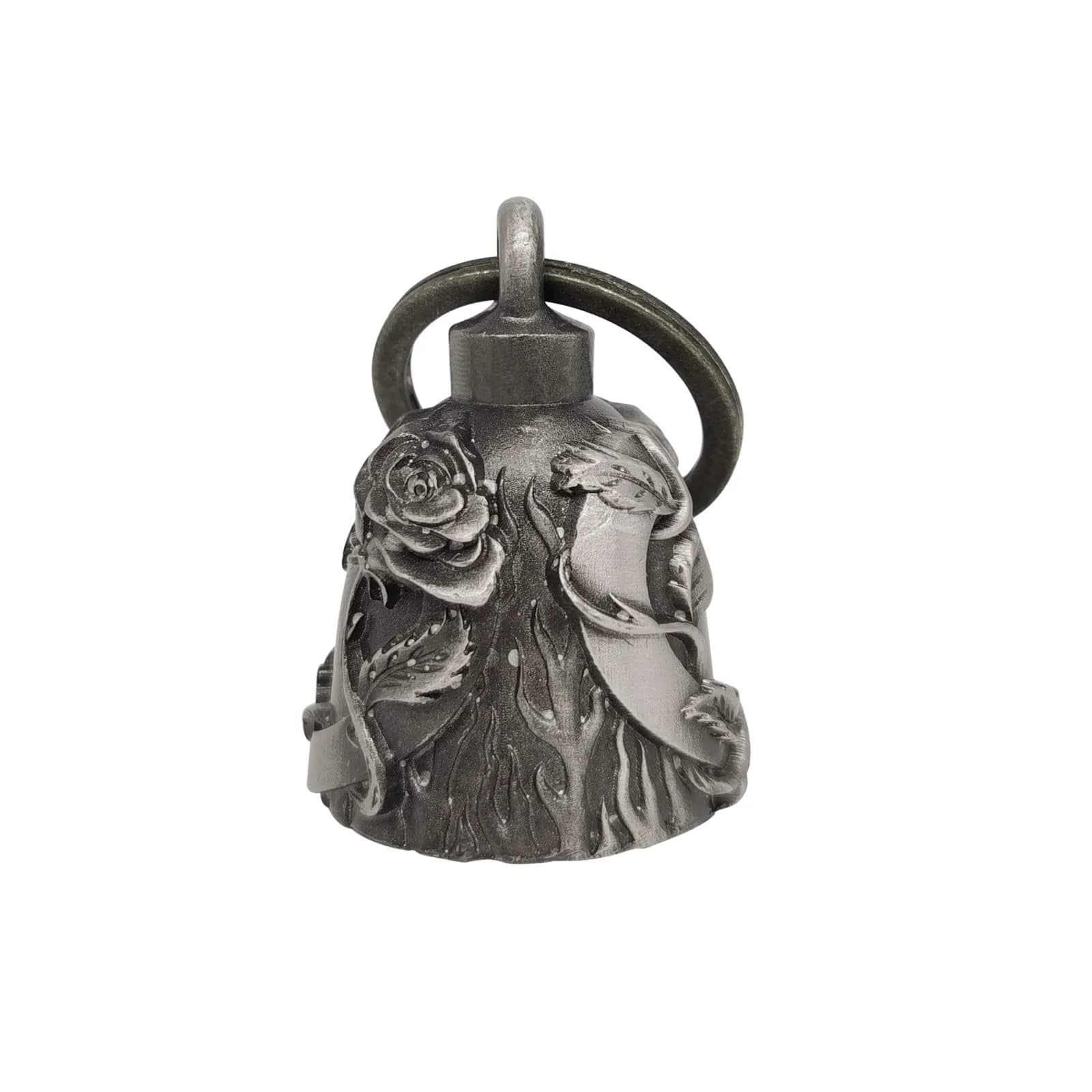 Dream Apparel Rose & Heart Guardian Angel Motorcycle Bell - Ride Safe, Ward Off Gremlins - view 3