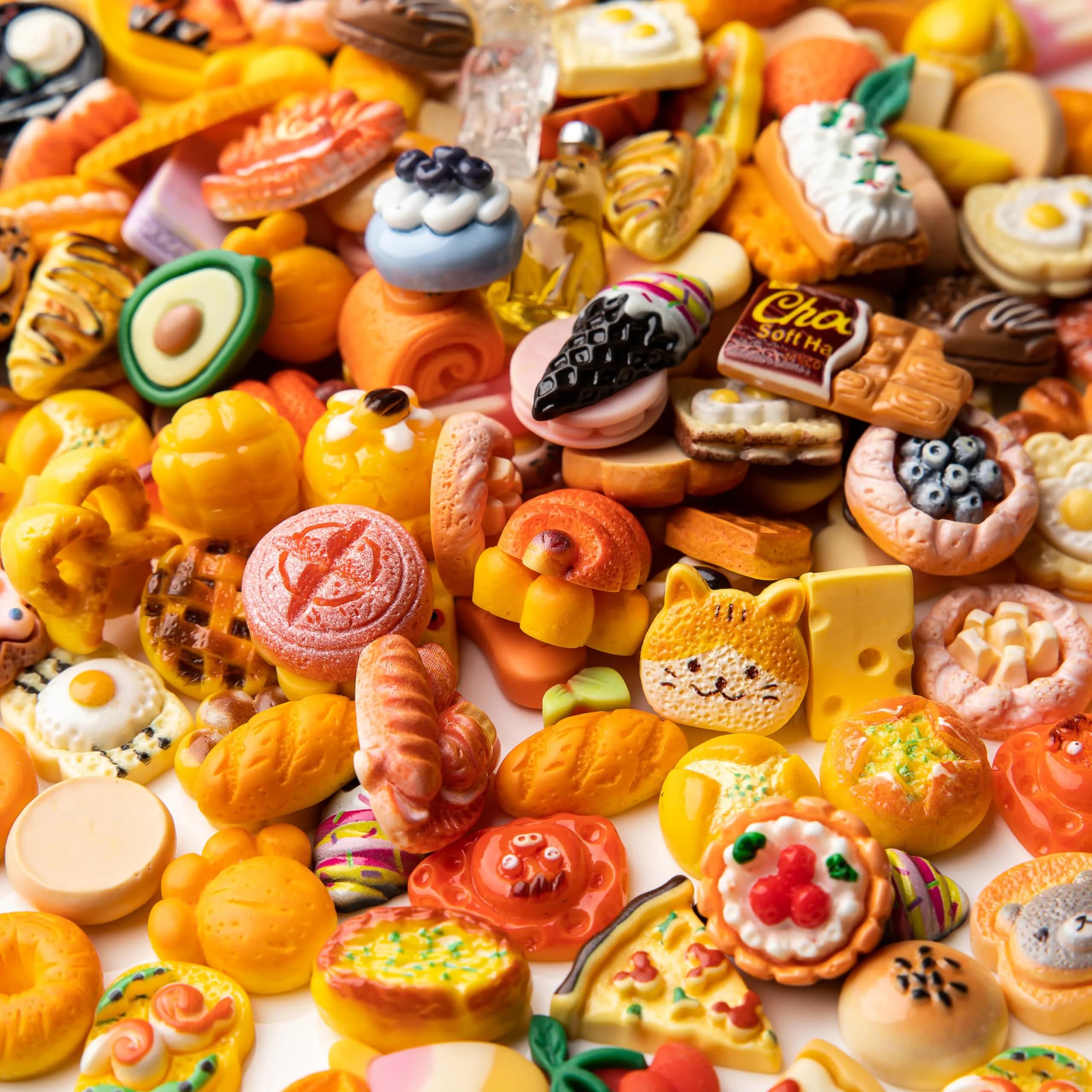 LEEXINLUU Food Slime Charms Set A 100 | 25pcs Assorted Resin Flatback Charms (10-25mm) - view 3