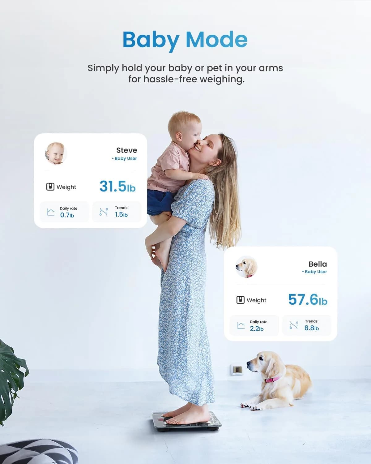 RENPHO Smart Scale for Body Weight, BMI & Body Fat, 13 Metrics, Marble | FDA Approved, 400 lbs Capacity - view 7