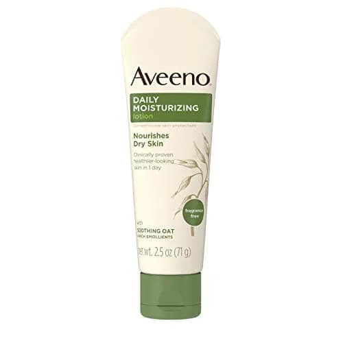Aveeno Daily Moisturizing Lotion - Fragrance-Free, 2.5 fl. oz for Dry, Sensitive Skin - main product image