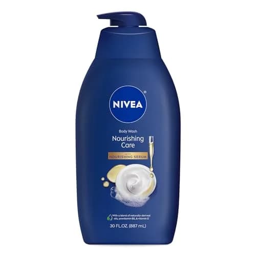 NIVEA Nourishing Care Body Wash with Nourishing Serum, 30 FL OZ - main product image