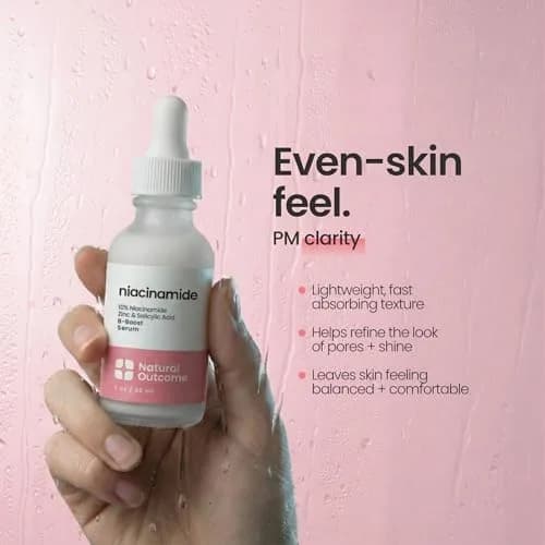 natural outcome Niacinamide Serum for Face 1 Fl Oz | Acne & Pore Reduction, Skin Balance thumbnail 4