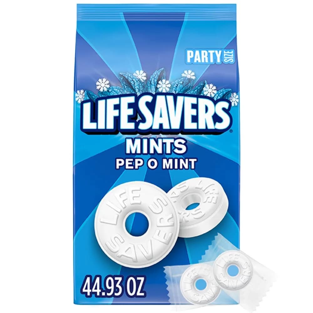 Life Savers Pep O Mint Hard Candy 1.3 kg (44.9 oz) | Classic Peppermint Breath Freshener
