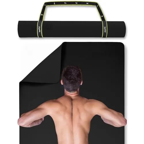 Gogokiwi Extra Wide Yoga Mat 72"L x 36"W x 1/4" (6mm) Thick | Non-Slip Fitness & Exercise Mat with Alignment Marks thumbnail 1