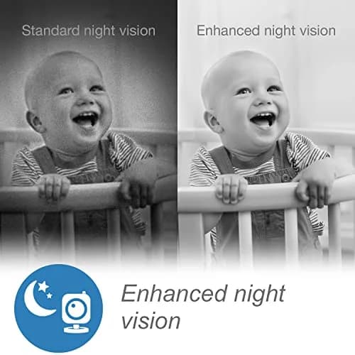 VTech RM7764-2HD Smart WiFi Baby Monitor with 2 Cameras, 1080p HD Video, 360° Pan & Tilt, 10x Zoom, 7" HD Parent Unit, 2 Cameras (2-Pack) thumbnail 6