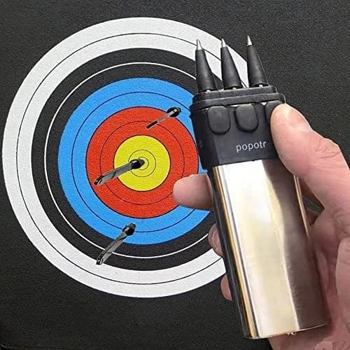 POPOTR Huge Power Toy Self Defensive Ballistic Dart Gun 5.3" x 1.4" x 1" | Solid Stainless Steel Dart Launcher thumbnail 1