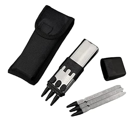 POPOTR Huge Power Toy Self Defensive Ballistic Dart Gun 5.3" x 1.4" x 1" | Solid Stainless Steel Dart Launcher thumbnail 8
