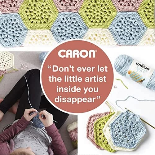 Caron Simply Soft Party Acrylic Yarn 255 g (8.99 oz) 3-Pack | Sparkle Crochet & Knitting Yarn thumbnail 7