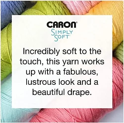 Caron Simply Soft Party Acrylic Yarn 255 g (8.99 oz) 3-Pack | Sparkle Crochet & Knitting Yarn thumbnail 2