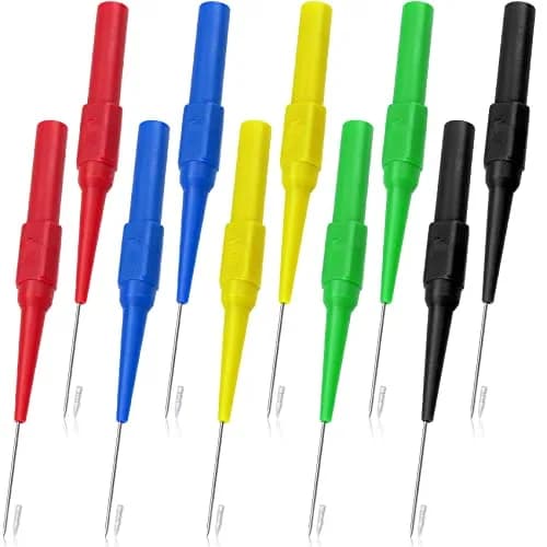 OIIKI 10Pcs 0.7mm Test Probe Pins | Non-Destructive Insulation Piercing Needle Testers thumbnail 1