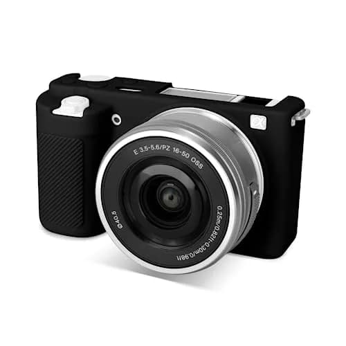 Rieibi ZVE10 Case, Soft Silicone Protective Cover for Sony ZV-E10 ZVE10 Camera, Lightweight Rubber Guard (Not for ZV-E10 Mark II) thumbnail 1
