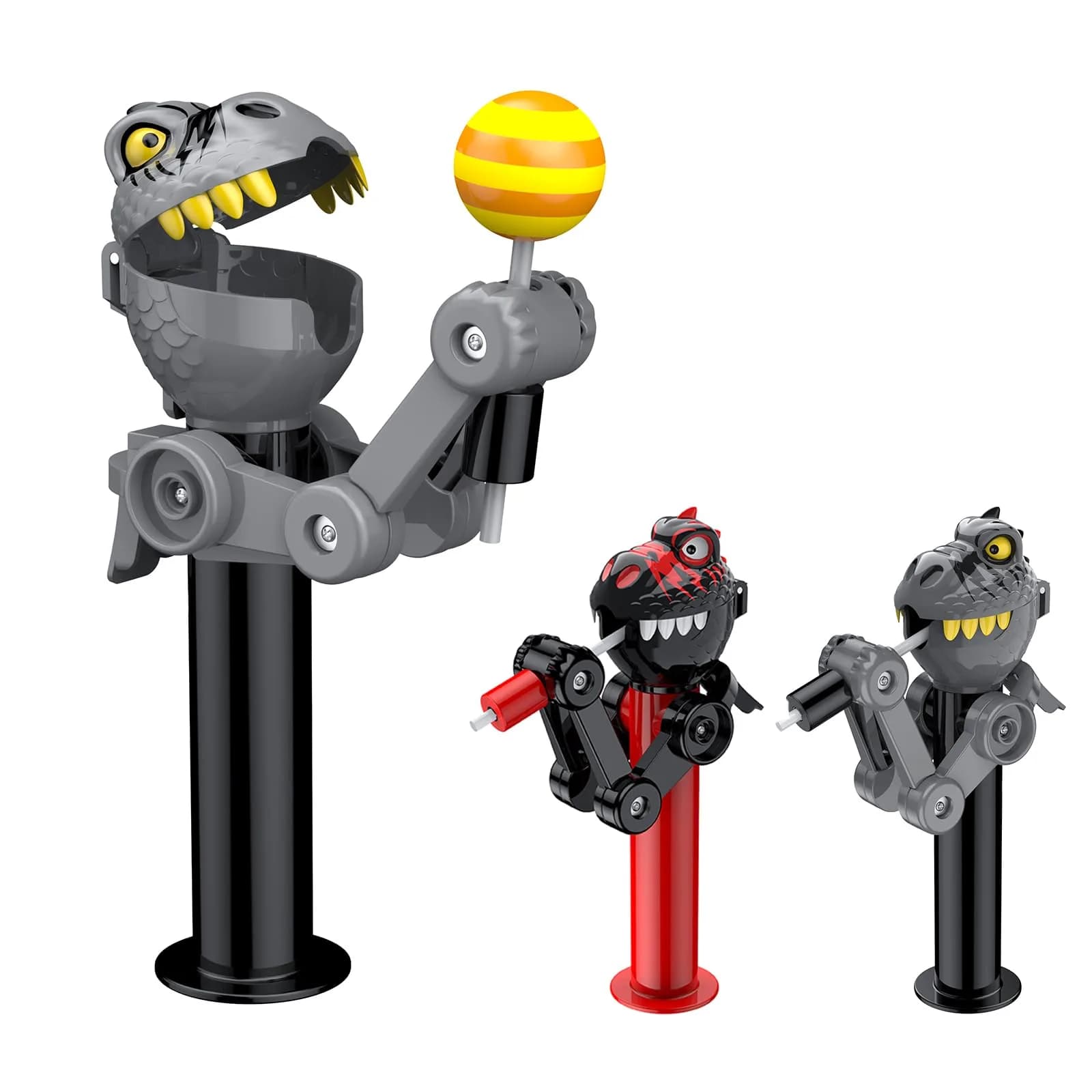 HDLNKAK Dinosaur Lollipop Holder 2-Pack | BPA-Free ABS Plastic Toy - main product image