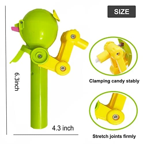 HDLNKAK Robot Lollipop Holder 4 Count (Pack of 1) | BPA-Free Toy for Kids Over 3 thumbnail 4