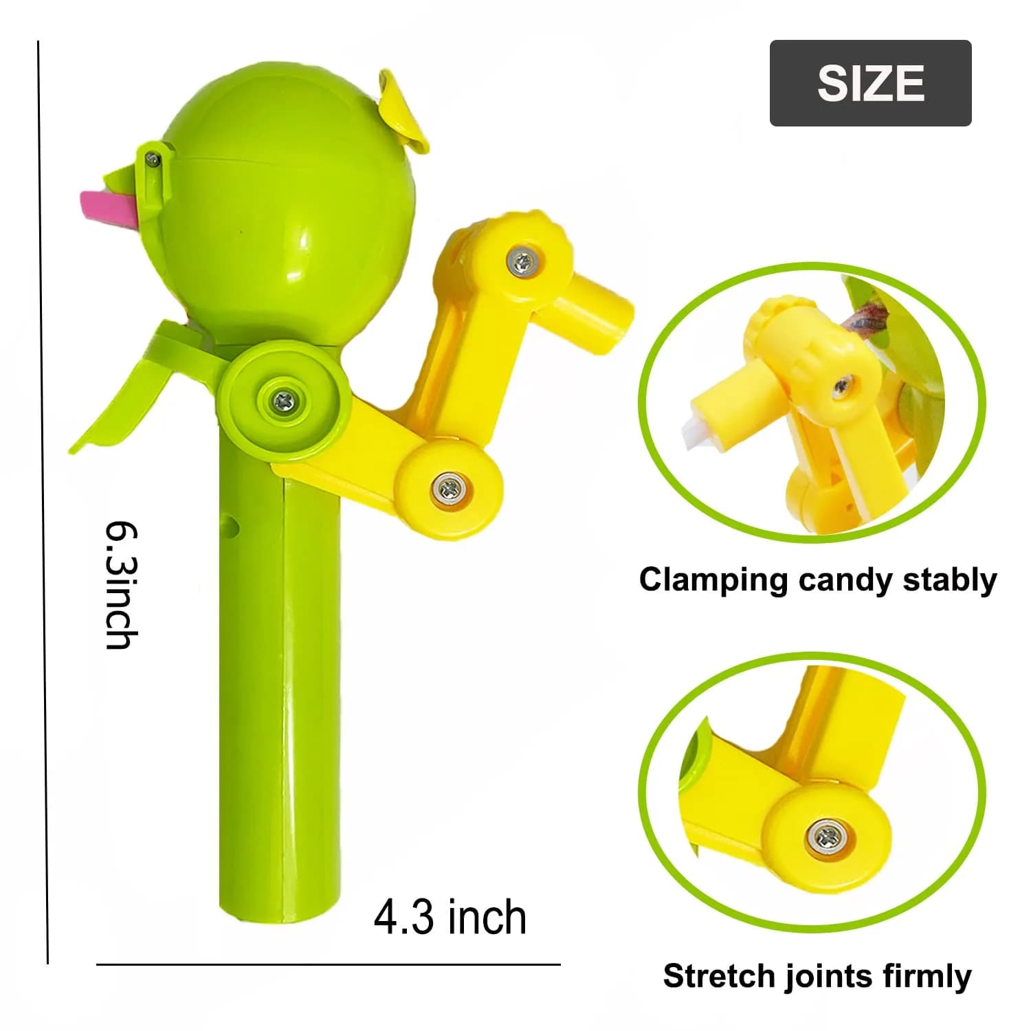 HDLNKAK Robot Lollipop Holder 4 Count (Pack of 1) | BPA-Free Toy for Kids Over 3 - view 4