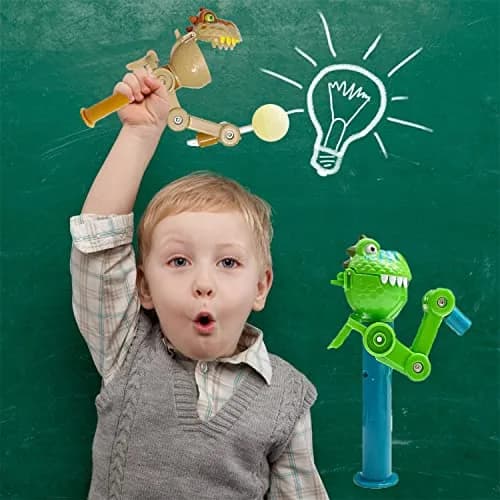 HDLNKAK Dinosaur Lollipop Holder 2-Pack | Fun BPA-Free Toy for Kids Over 3 thumbnail 2