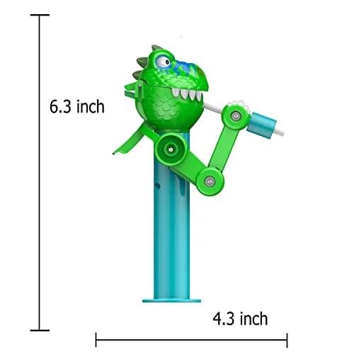 HDLNKAK Dinosaur Lollipop Holder 2-Pack | Fun BPA-Free Toy for Kids Over 3 thumbnail 3
