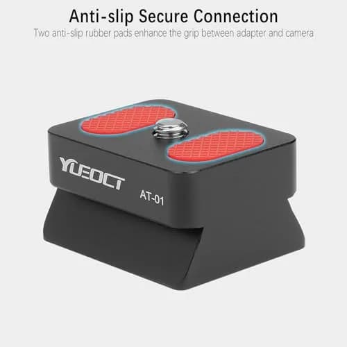 YUEOCT Camera Adapter Mount for Telescope Finder Scope Dovetail Base Shoe | Aluminum, Silver, 39x32x21mm thumbnail 4