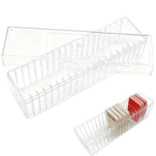Ettonsun Transparent Coin Slab Storage Box for NGC PCGS PCCB Graded Coin Case | Holds 20 Slabs thumbnail 1