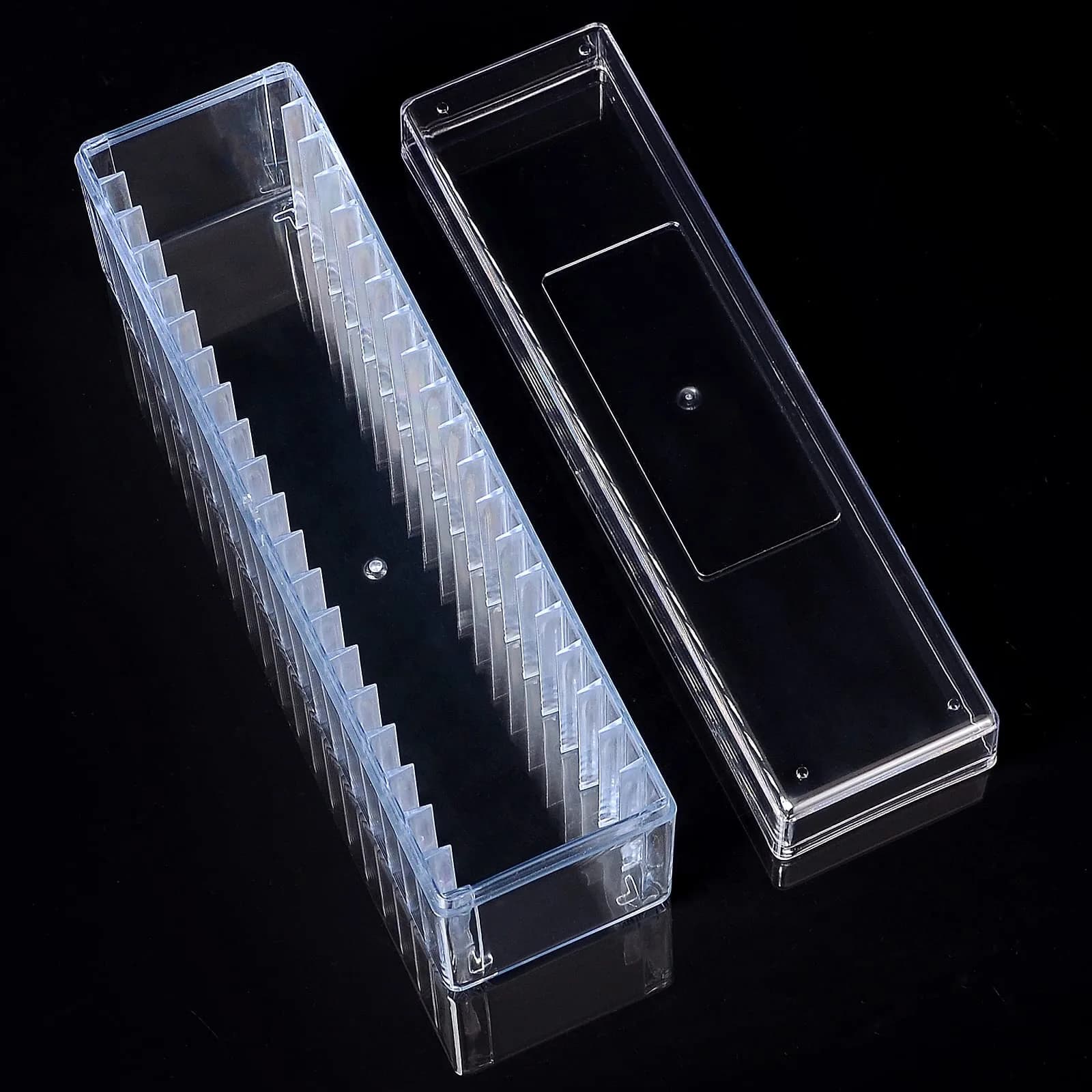 Ettonsun Transparent Coin Slab Storage Box for NGC PCGS PCCB Graded Coin Case | Holds 20 Slabs - view 8