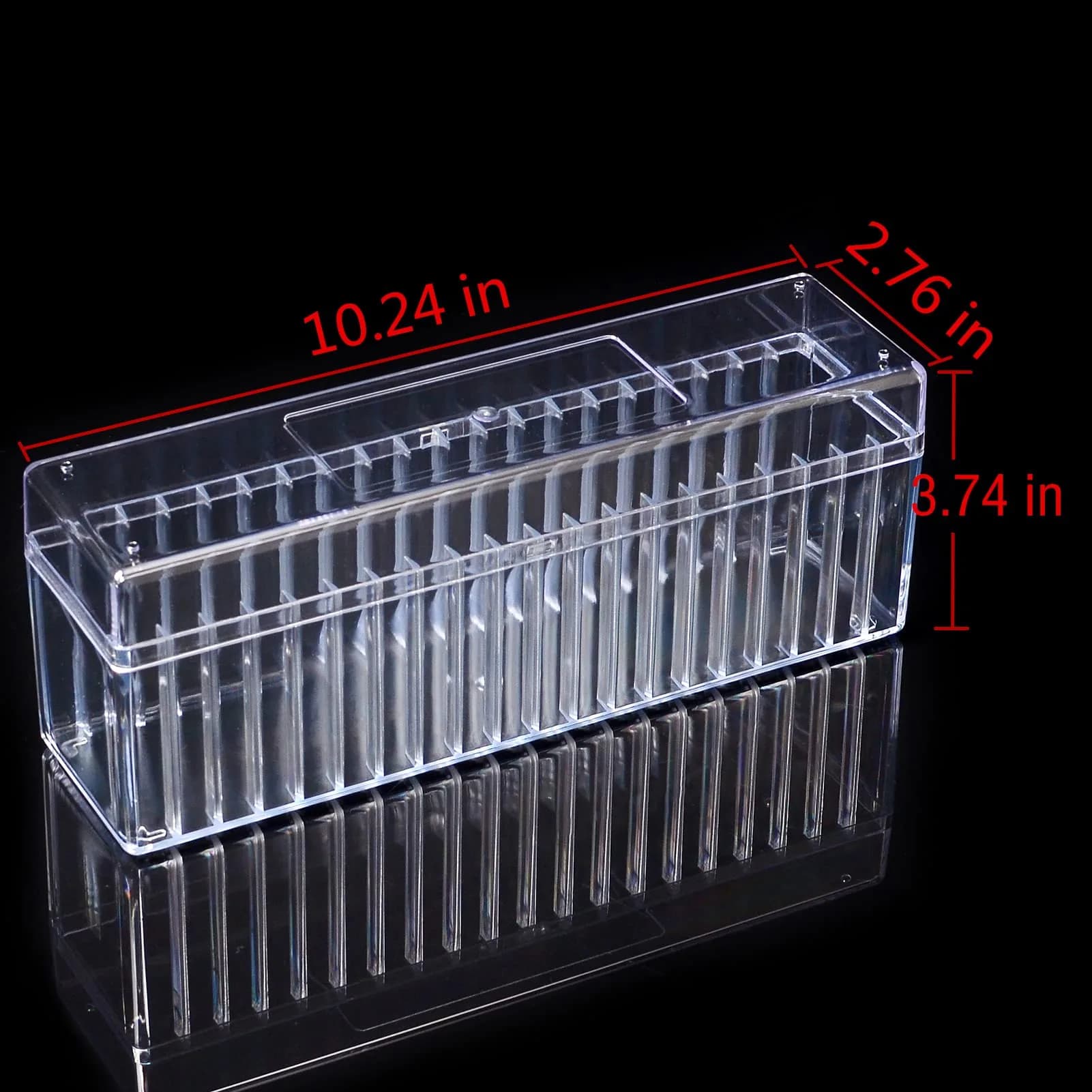 Ettonsun Transparent Coin Slab Storage Box for NGC PCGS PCCB Graded Coin Case | Holds 20 Slabs - view 3