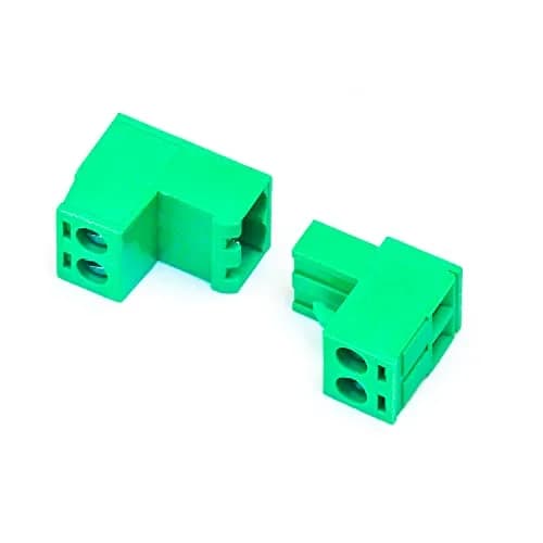 Keszoox 15 Sets 5.08mm Pitch Male & Female No Soldering Green Phoenix Type Connector 2 Pin PCB Screw Terminal Block thumbnail 7