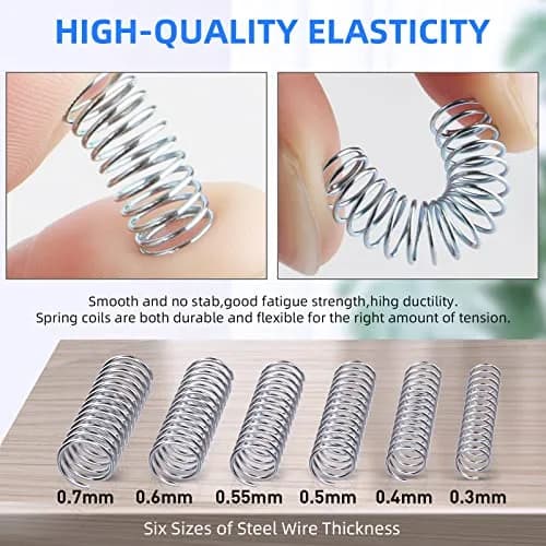 Ninoge 300 Pcs Compression Springs Assortment Kit, Stainless Steel, 30 Sizes (0.39"-1.19" Length) | For Home & Shop Repairs thumbnail 3