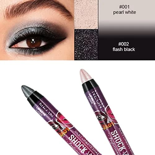 MEICOLY 6 Pcs Eyeshadow Stick Set, Brown Champagne Gold Black Shimmer Crayon | Pro Shiny Bright Starter Rotating Eyeshadow Sticks thumbnail 2