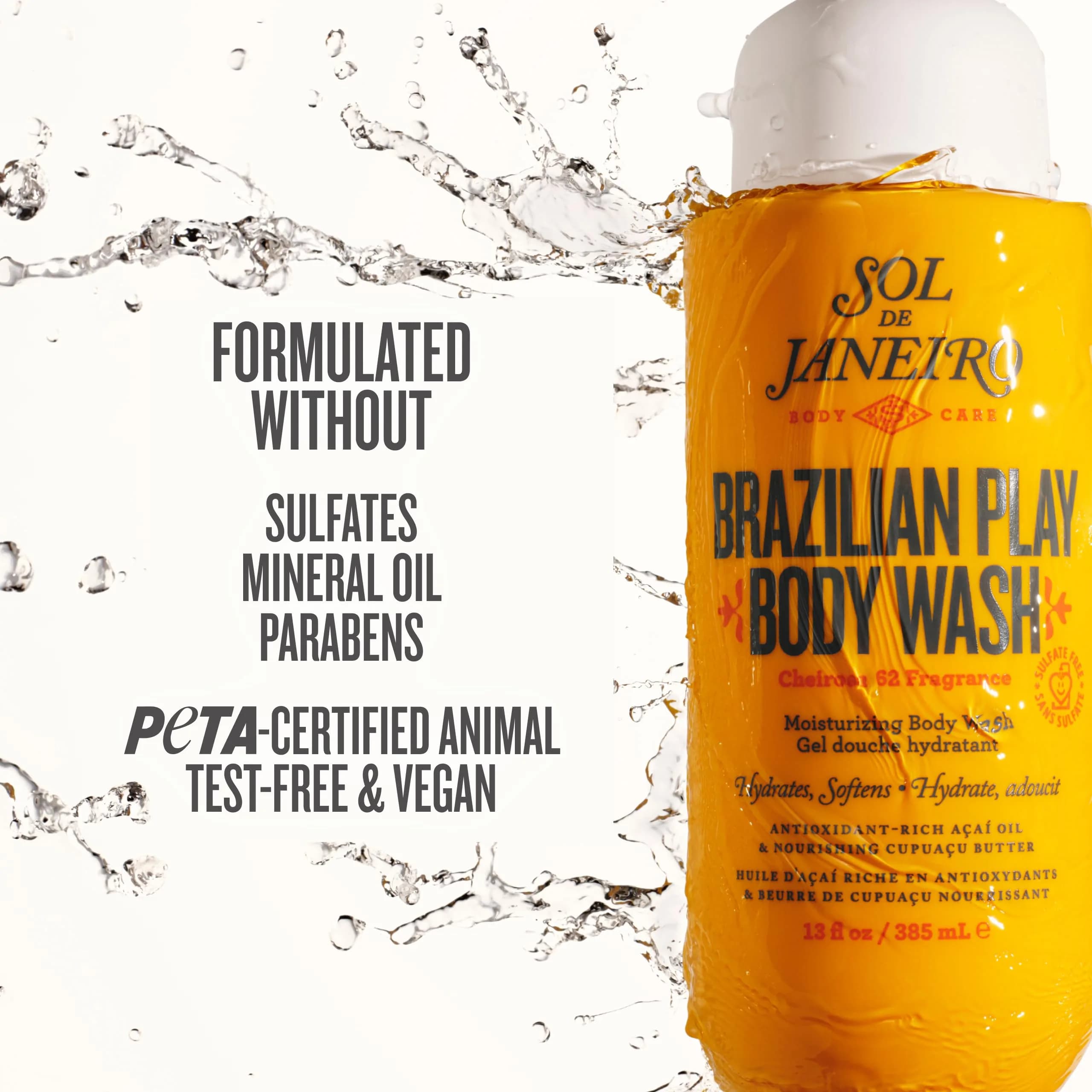 Sol de Janeiro Brazilian Play Moisturizing Shower Cream Gel Body Wash 385mL (13.0 Fl Oz) | Sulfate-Free Hydration - view 9