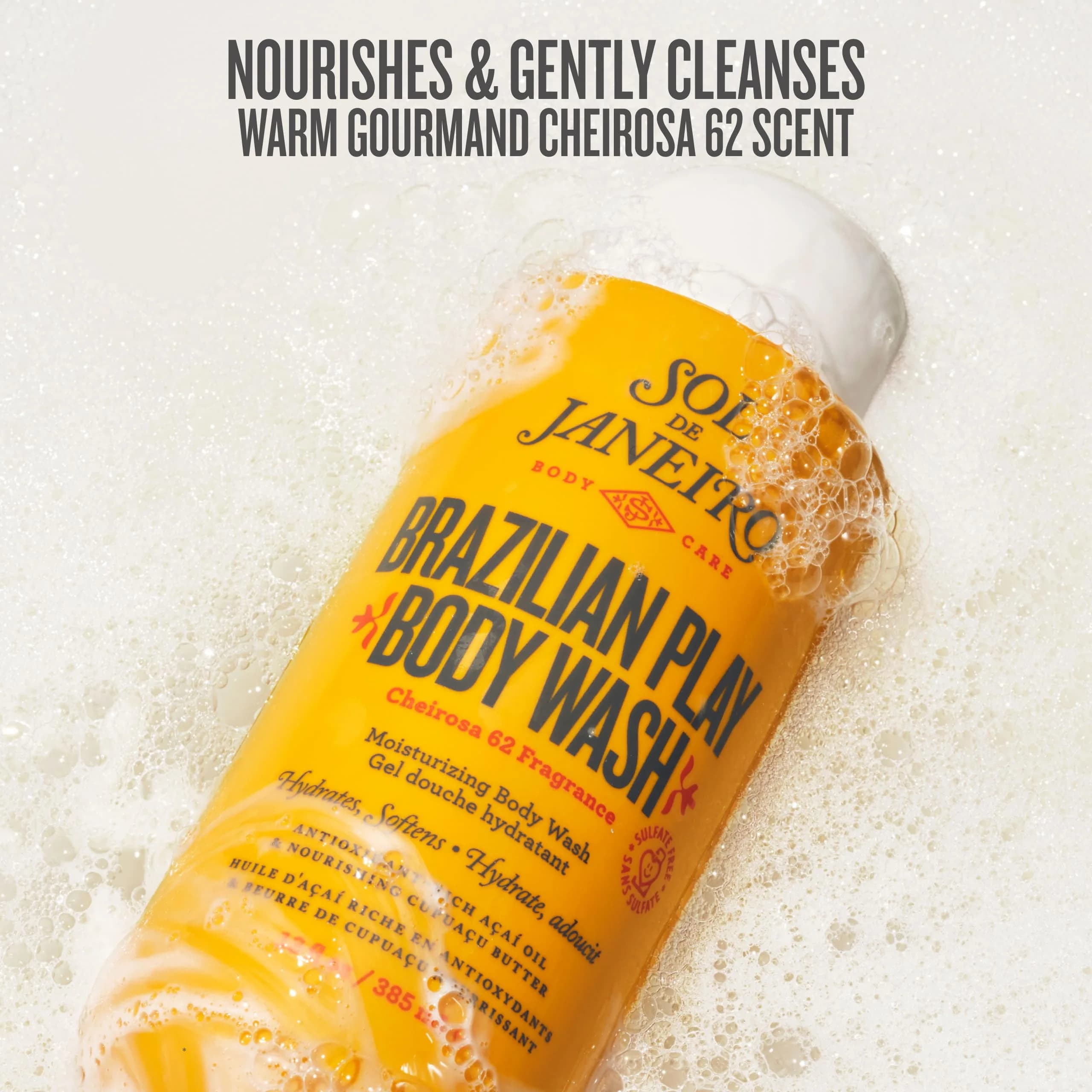 Sol de Janeiro Brazilian Play Moisturizing Shower Cream Gel Body Wash 385mL (13.0 Fl Oz) | Sulfate-Free Hydration - view 2