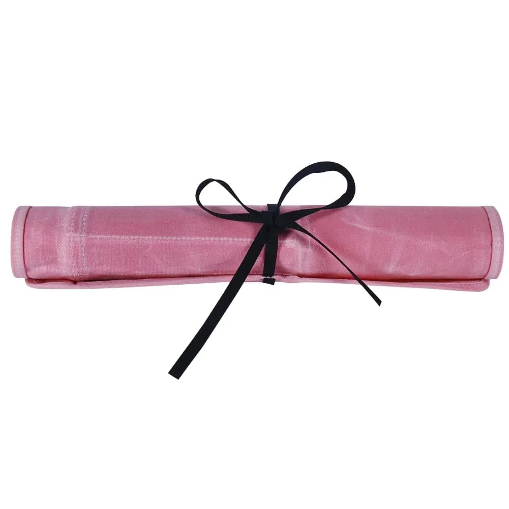 JOINDO Waxed Canvas Chef Knife Roll Bag with 6 Slots, Pink | Holds Knives up to 14.5 Inches - view 6