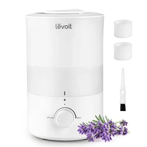 Levoit Dual 150 Cool Mist Humidifier 3L (0.79 Gallon) | Quiet Operation for Bedrooms — White