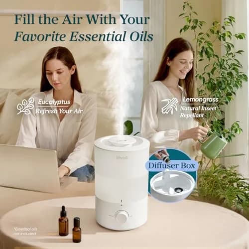 Levoit Dual 150 Cool Mist Humidifier 3L (0.79 Gallon) | Quiet Operation for Bedrooms thumbnail 4