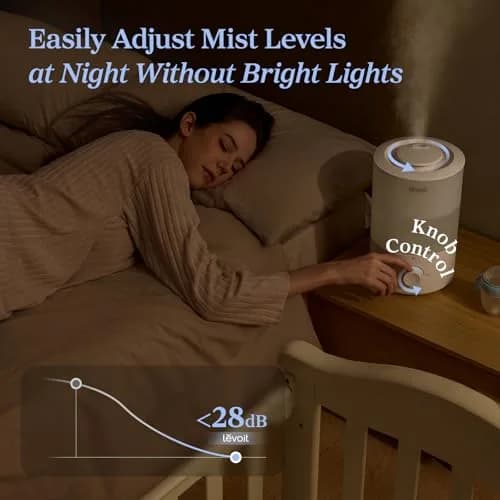 Levoit Dual 150 Cool Mist Humidifier 3L (0.79 Gallon) | Quiet Operation for Bedrooms thumbnail 5