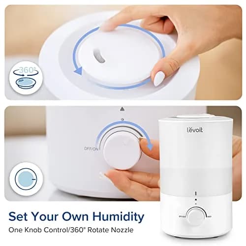 Levoit Dual 150 Cool Mist Humidifier 3L (0.79 Gallon) | Quiet Operation for Bedrooms thumbnail 8