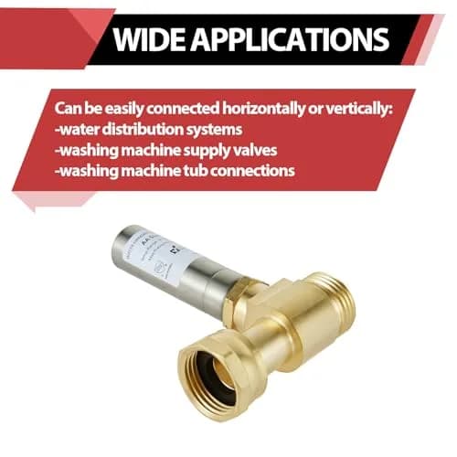 EFIELD 3/4" Water Hammer SS Arrestor | Swivel FHT x MHT, Protects Washing Machines thumbnail 5