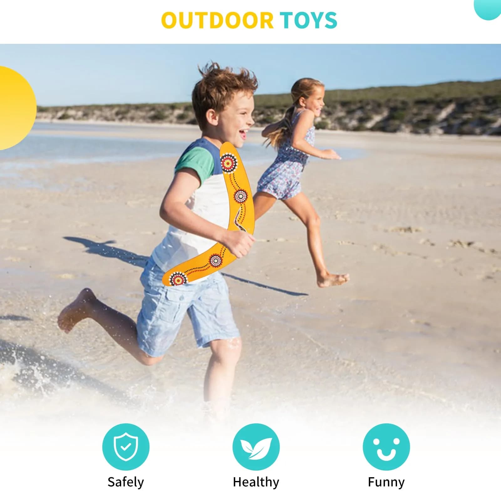 Inborntrait V-Shaped Boomerang 33.4cm (13.15 inch) | Handmade Wooden Outdoor Toy for Ages 10+ - view 3