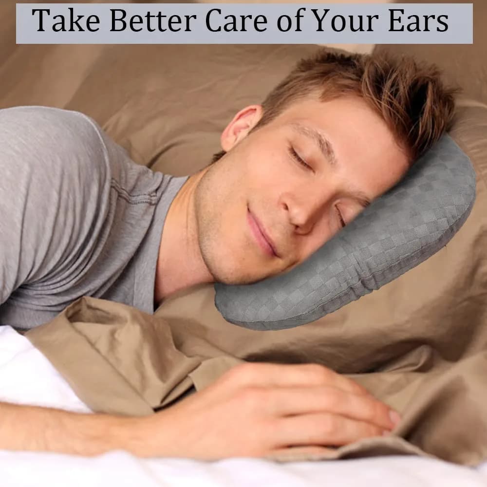 Wuronsa Ear Piercing Pillow with Hole for Cartilage Piercings, CNH Support | Adjustable Cotton Pillow for Side Sleepers - view 5